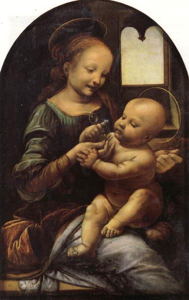 LEONARDO da Vinci The Benois Madonna France oil painting art